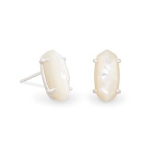 NEW Kendra Scott Betty Silver & mother of pearl